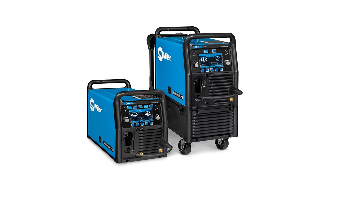 MILLERMATIC® 255 MIG/PULSED MIG WELDER W/ EZ-LATCH™ RUNNING GEAR- 208/240V